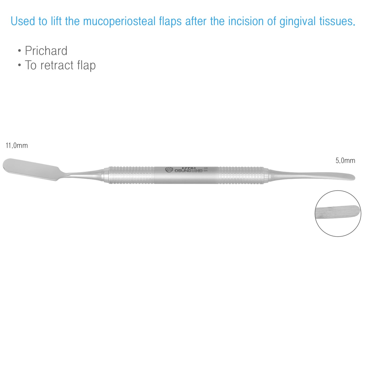 Osung PR3 Prichard Periosteal Elevator Premium -EPPR3 - Osung USA