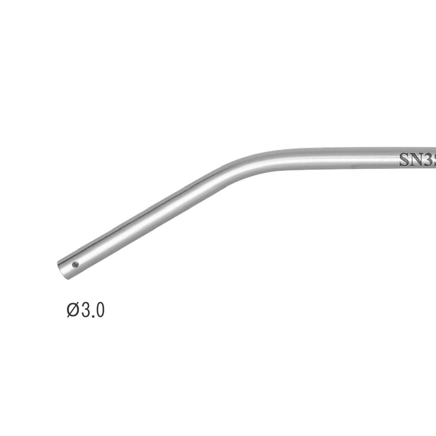 Osung 3mm Dia. Elongated Dental Suction Tip Stainless -SN3SUSL - Osung USA