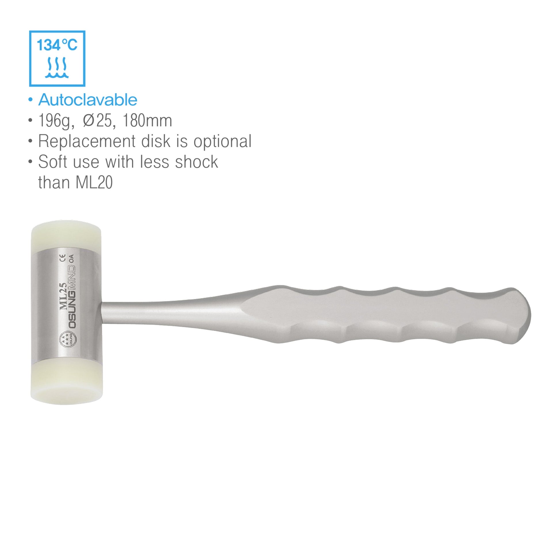 Osung Nylon End Dental Mallet Premium -ML25 - Osung USA