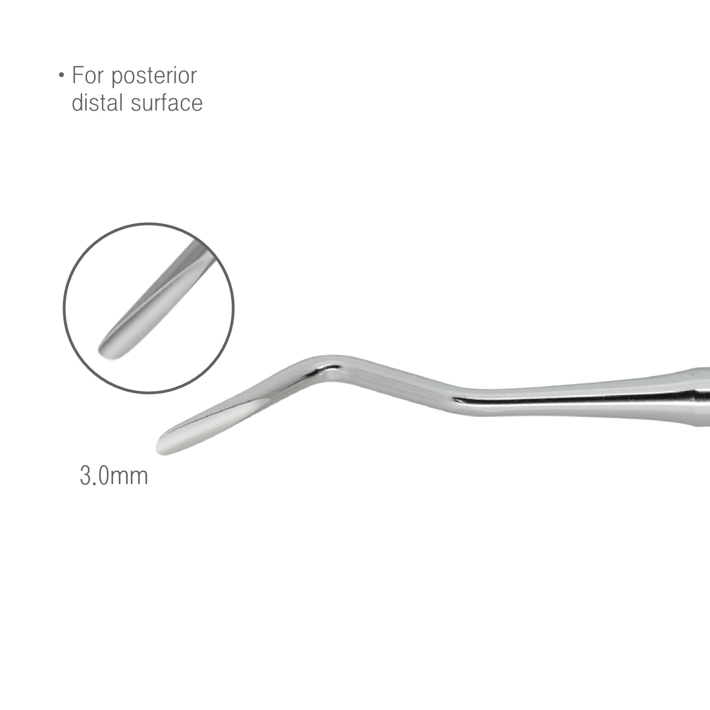 Osung 3.0mm posterior distal Compound Curved Luxating Elevator Regular -4ELLR30K - Osung USA