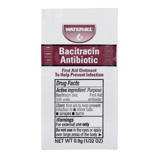 Water Jel Bacitracin Zinc First Aid Antibiotic 25/BOX -WJBA1800.00.000