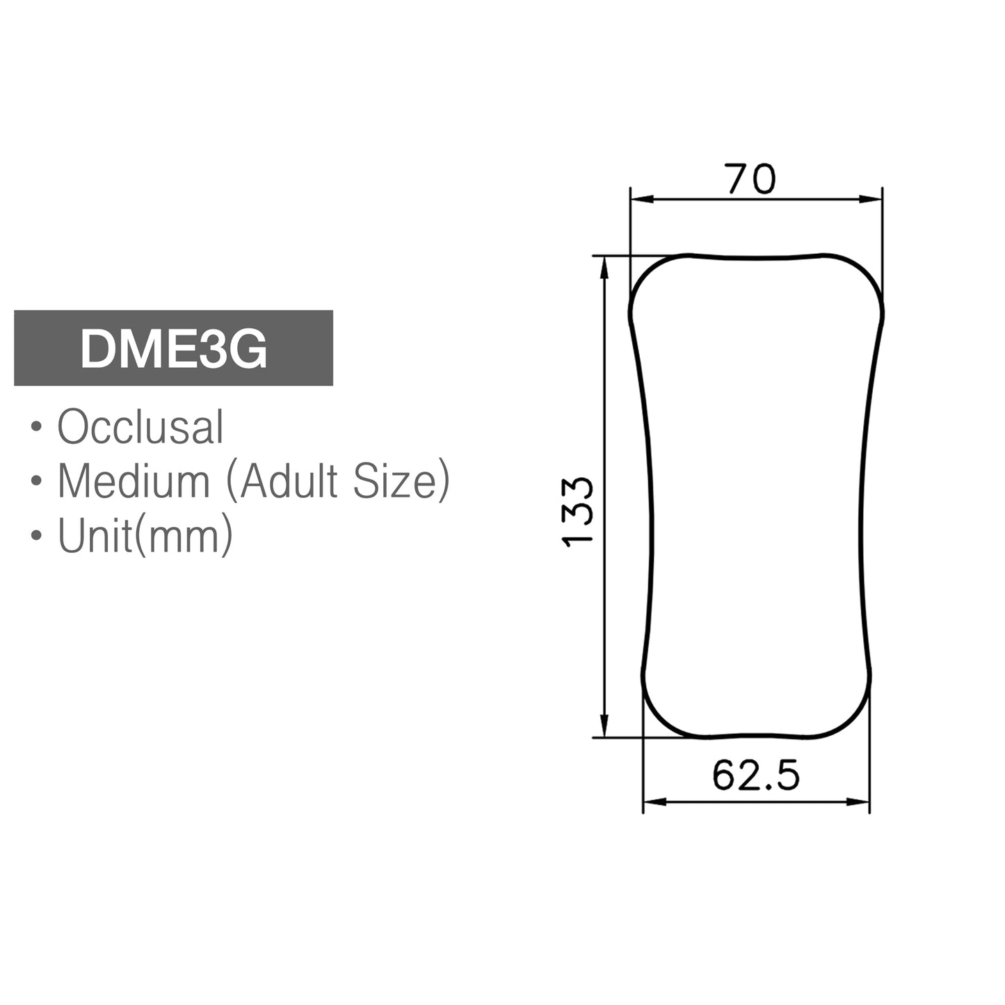 Occlusal Medium Dental Photo Mirror Glass Premium Osung -DME3G