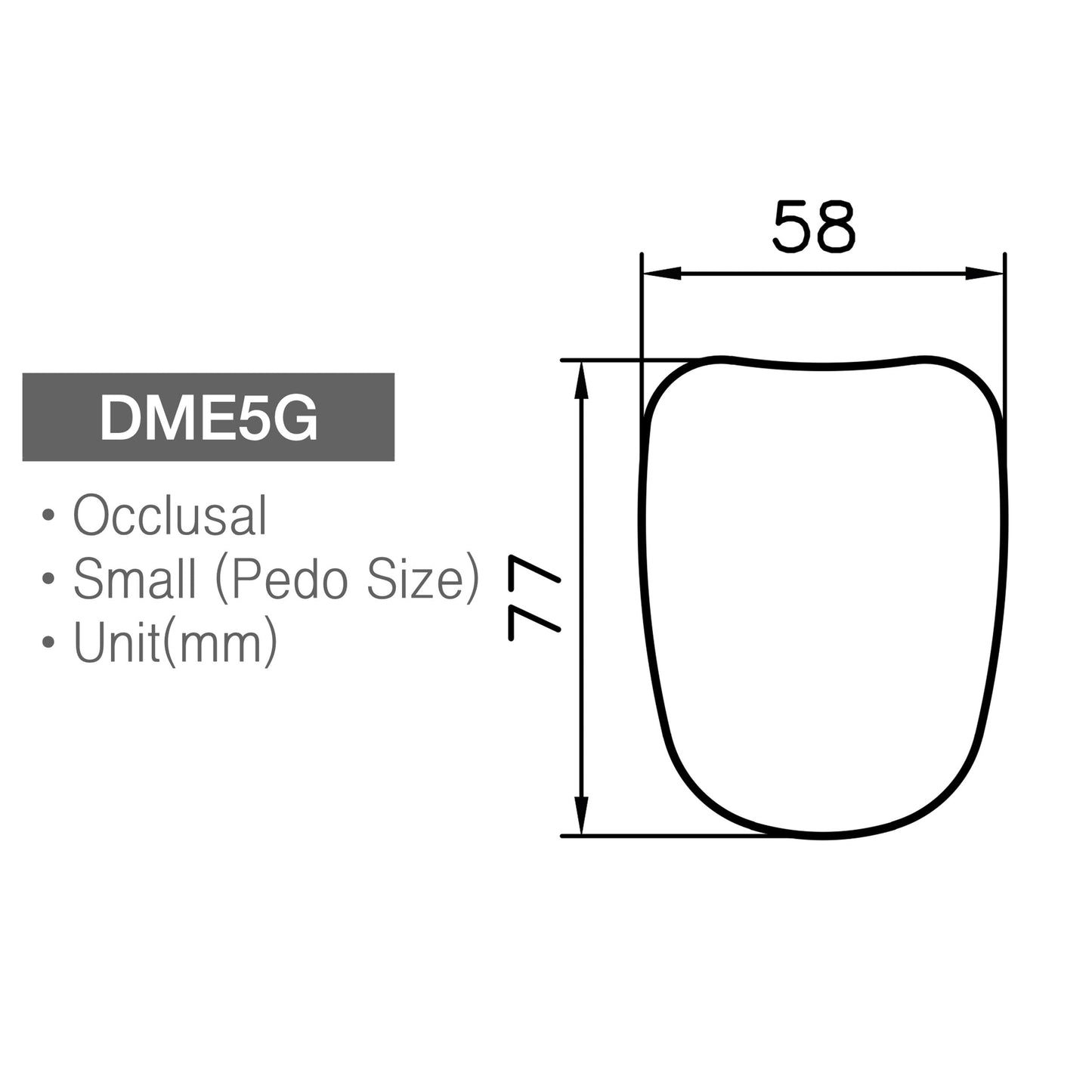 small Pedo Dental Intra Oral Photo Mirror Glass Osung -DME5G