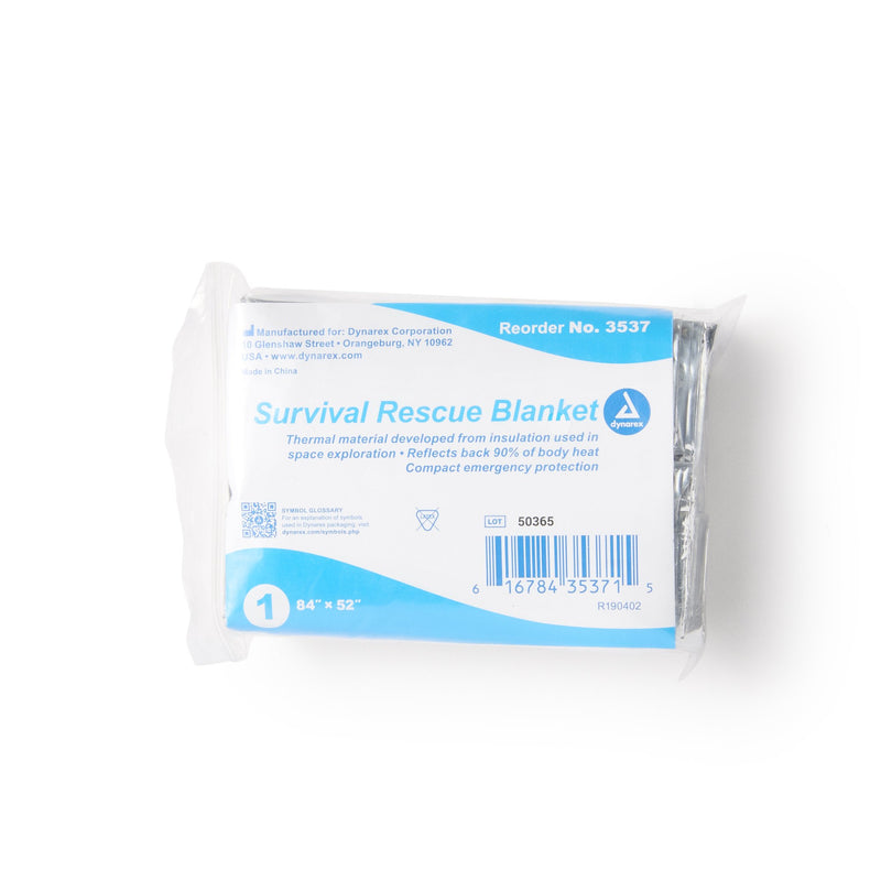 dynarex Mylar Rescue Blanket, 52 x 84 Inch 1/EACH -3537 - BriteSources