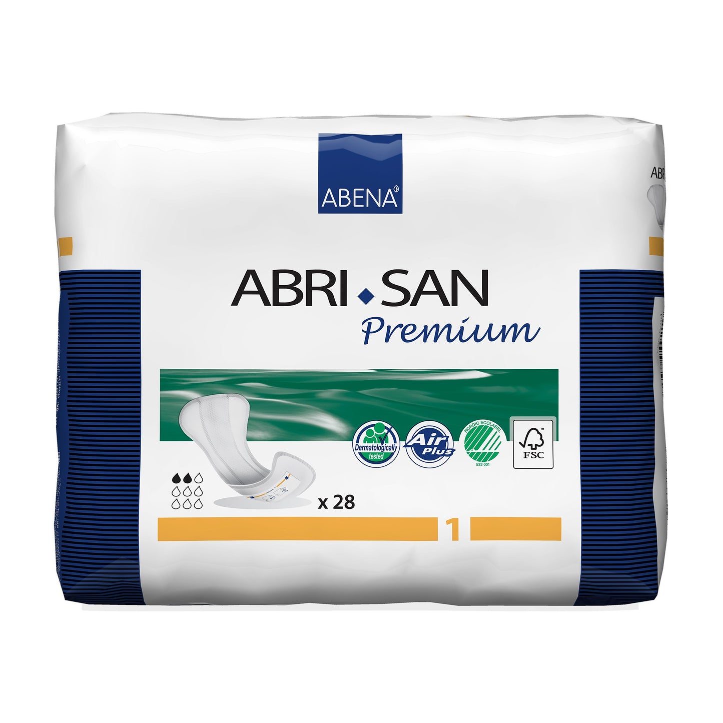 Abri-San™ Premium 1 Bladder Control Pad, 9-Inch Length 28/BAG -9253