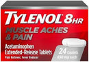 J&J Tylenol Caplets & Tablets Tylenol 8Hr Muscle Ache/Pain100Ct 3/Pk 16Pk/Cs -029721 - BriteSources