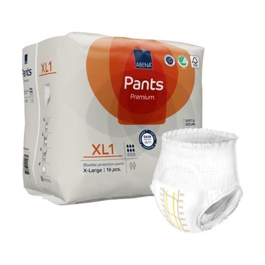 Abena Premium Pants XL1 Incontinence Brief, X-Large 16/PACK -1000021328