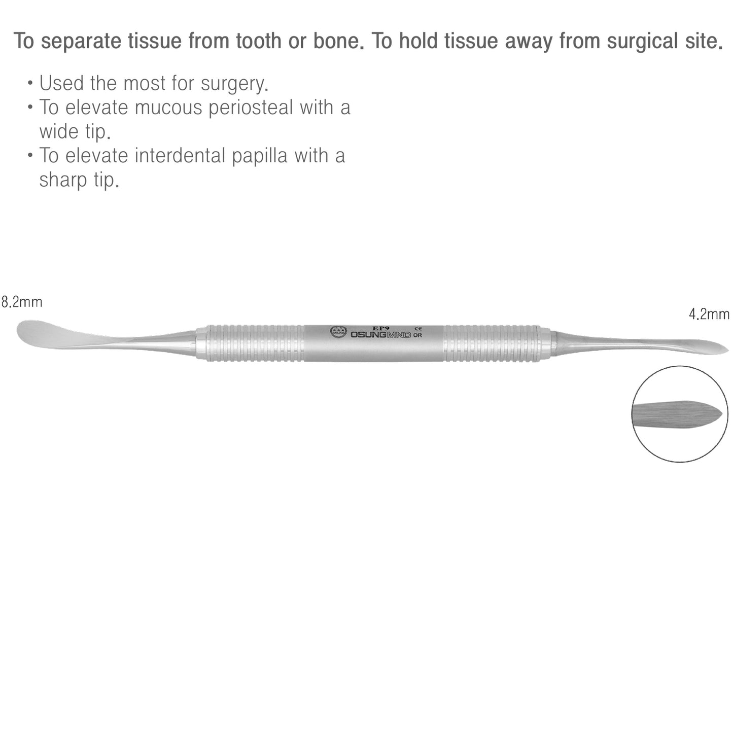 Osung #9 Periosteal Elevator Molt 9 Premium-EP9 - Osung USA