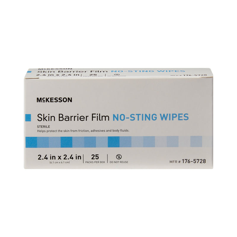 McKesson Skin Barrier Wipe 25/BOX -176-5728 - BriteSources