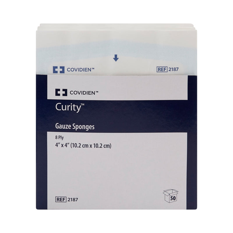 Curity™ Sterile USP Type VII Gauze Sponge, 4 x 4 Inch, 8-Ply