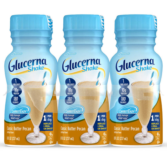 Glucerna® Original Shake, Butter Pecan Flavor, 8-Ounce Bottle, 24/Cs