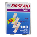 American® White Cross First Aid® Adhesive Strip, 3/8 x 1½ Inch, 2400/CS