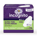 PAD, MAXI W/WINGS INCOGNITO ULTR THIN UNSCNTD (24/BG 6BG/CS), 144/CS