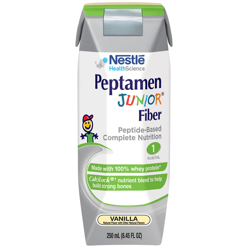 PEPTAMEN JUNIOR® FIBER PEPTIDE-BASED COMPLETE NUTRITION, VANILLA, 8.45-OZ., SOLD AS 24/CASE NESTLE 00798716602105