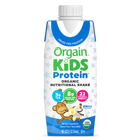 Shake, Nutrtn Organic Orgain Kids Protn Van Bean 224Ml (12/C, 12/Cs