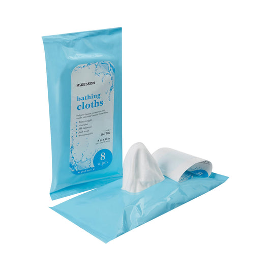 McKesson Scented Rinse-Free Bath Wipe, Soft Pack, 352/CS