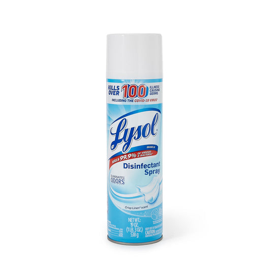 Lysol® Disinfectant Spray Crisp Linen® Scent, 19-Ounce Aerosol Can, 12/Cs