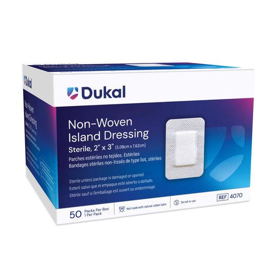 Dukal Island Dressing With Border, 2 X 3 Inch, 50/Bx