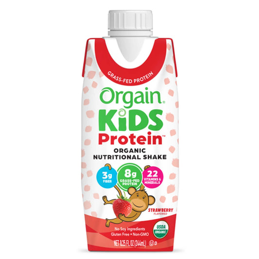 Shake, Nutrtn Organic Orgain Kids Protn Strwbry 224Ml (12/Cs, 12/Cs