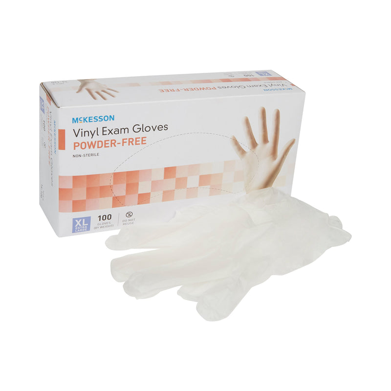 MCKESSON VINYL EXAM GLOVE, EXTRA LARGE, CLEAR, SOLD AS 1000/CASE MCKESSON 14-120