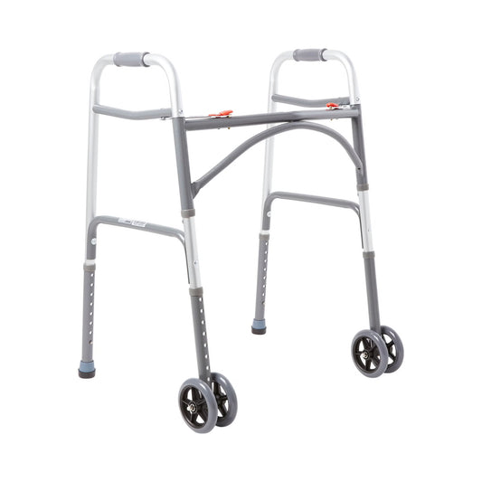 McKesson Steel Bariatric Folding Walker, 32 – 39 Inch Height, 1/EA