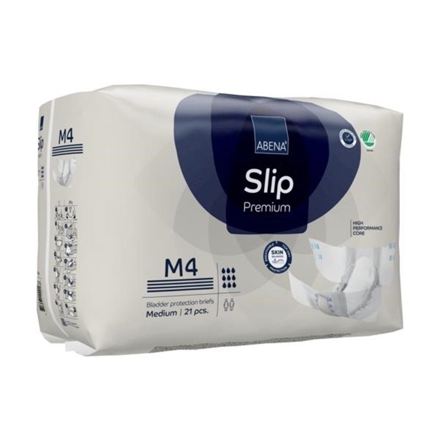 Abena Slip Premium M4 Incontinence Brief, Medium 84/CASE -1000021287