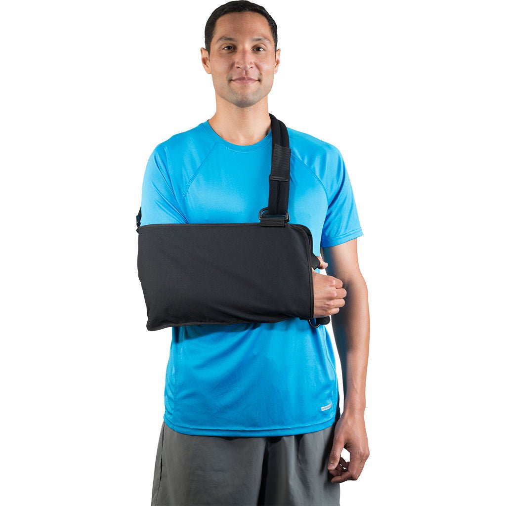 Shoulder Immobilizer, Cotton Dlx Blk Lg, 1/Ea