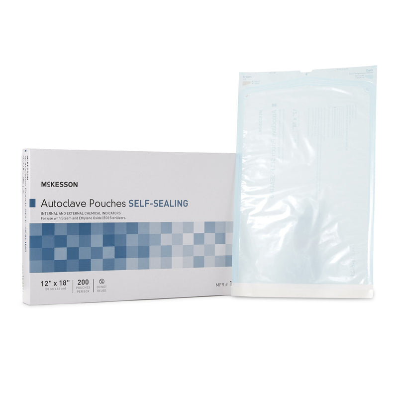 MCKESSON STERILIZATION POUCH, 12 X 18 INCH, SOLD AS 1000/CASE MCKESSON 16-6421