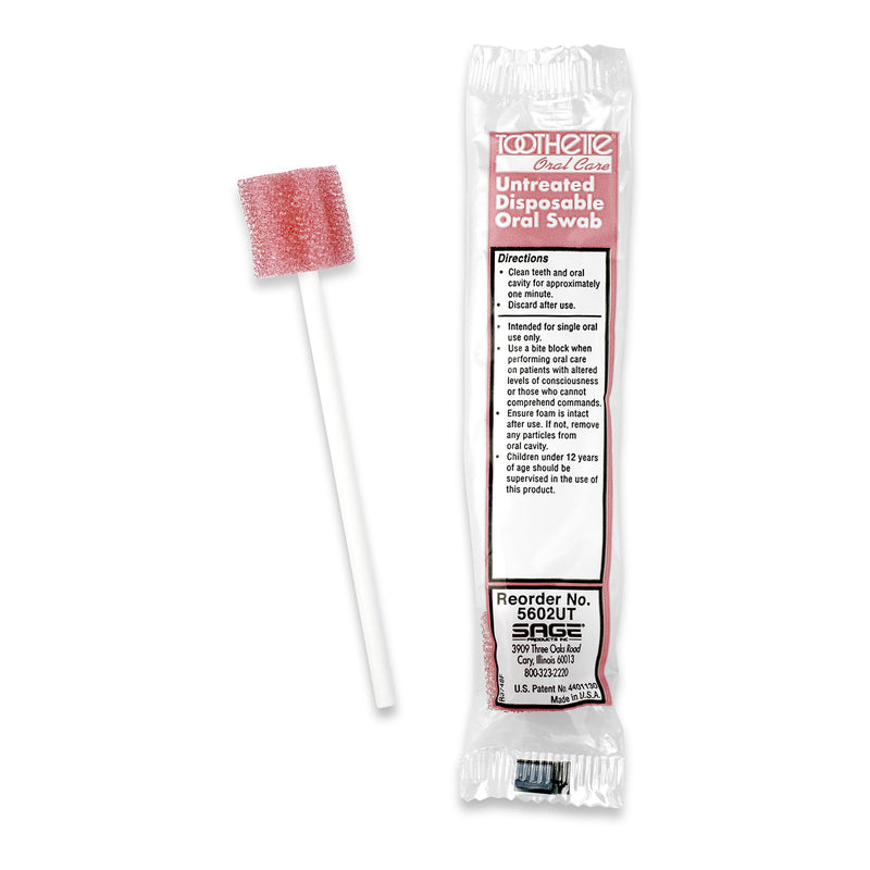 TOOTHETTE® ORAL SWABSTICK, SOLD AS 1000/CASE SAGE 5602UT