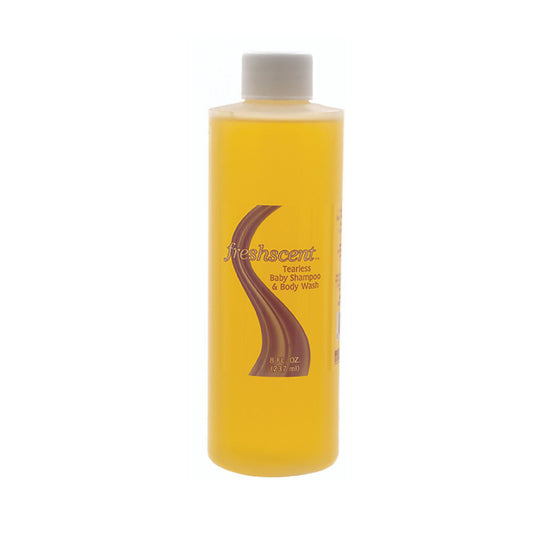 Freshscent™ Tearless Shampoo and Body Wash, Scented, 8-ounce Bottle, 36/CS