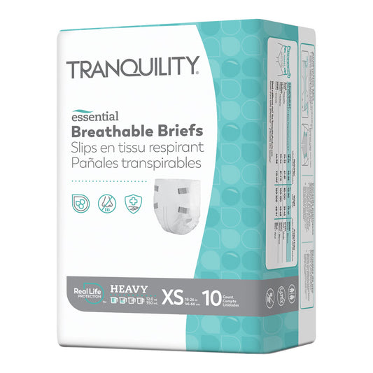 Tranquility® Essential Heavy Incontinence Brief, Extra Small, 100/CS