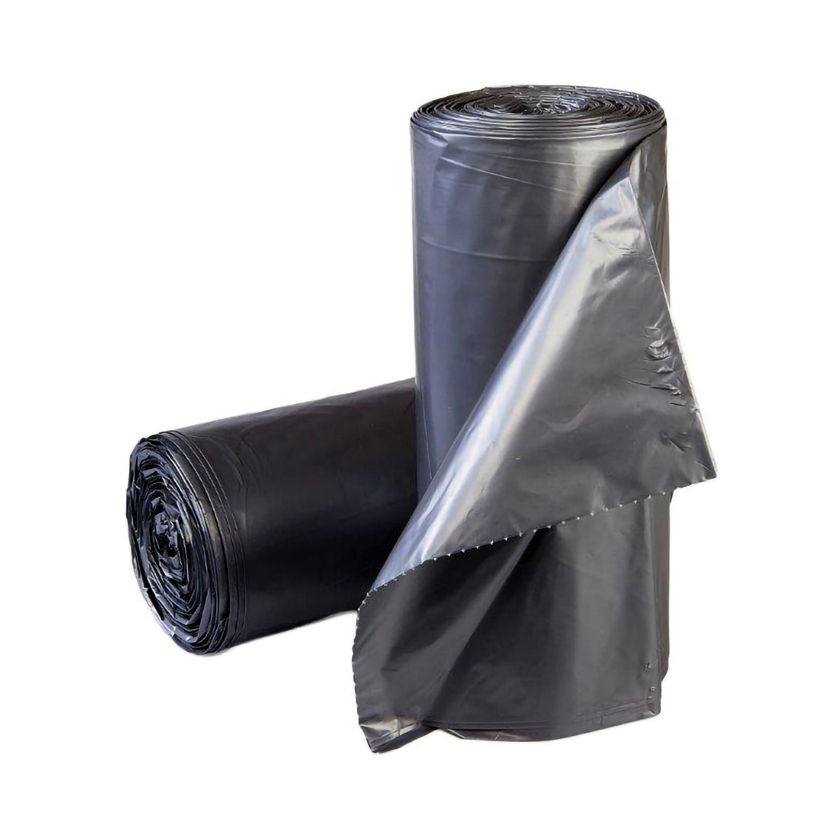 McKesson Extra Heavy Duty Plus Trash Bag, Gray, 45-gallon Capacity, 100/CS