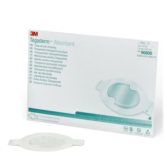 DRESSING, TEGADERM ACRYLIC OVAL 3X3 3/4" (10/BX 4BX/CS), 40/CS