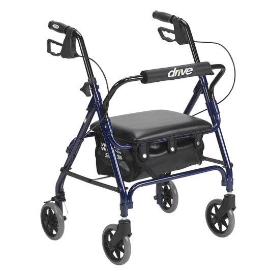 Drive™ Junior Four-Wheel Rollator, 28 – 33 Inch Handle Height, 1/Ea