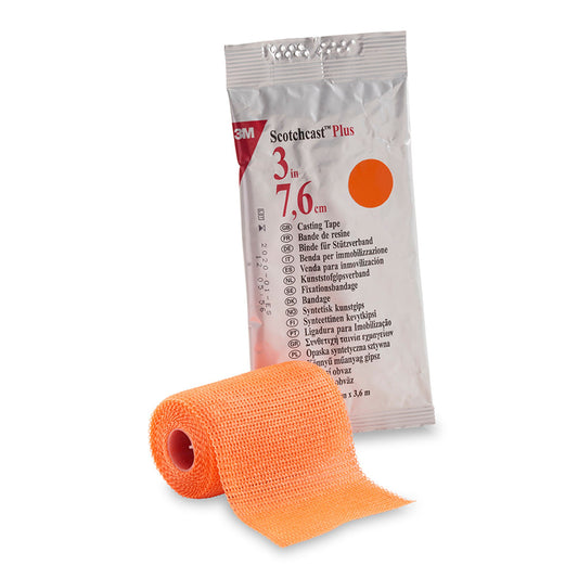 3M™ Scotchcast™ Plus Bright Orange Cast Tape, 3 Inch X 4 Yard, 10/Cs