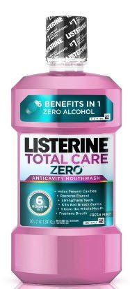 Listerine® Total Care Zero Mouthwash, 6/Cs