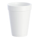 Dart Drinking Cup, White, Styrofoam, Disposable, 14 ounce, 1000/CS