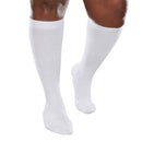 SOCK, COMPRSN CORESPUN MODRT SUPPORT WHT LG 20-30MMHG (2/PR), 1/PR