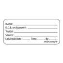 MedVision® Pre-Printed / Write On Label, Patient Information, 2.25 x 1 Inch, 1/RL