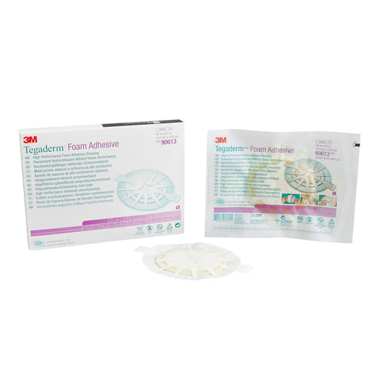 3M™ Tegaderm™ High Performance Adhesive W/ Border Foam Dressing, 14.3 X 15.6 Cm, 5/Bx
