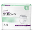 MCKESSON ULTIMATE HEAVY ABSORBENCY INCONTINENCE UNDERWEAR, LARGE, SOLD AS 18/BAG MCKESSON UW33852