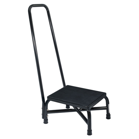 McKesson Step Stool with Handrail, 600-lb. Weight Capacity, One-Step, 1/CS