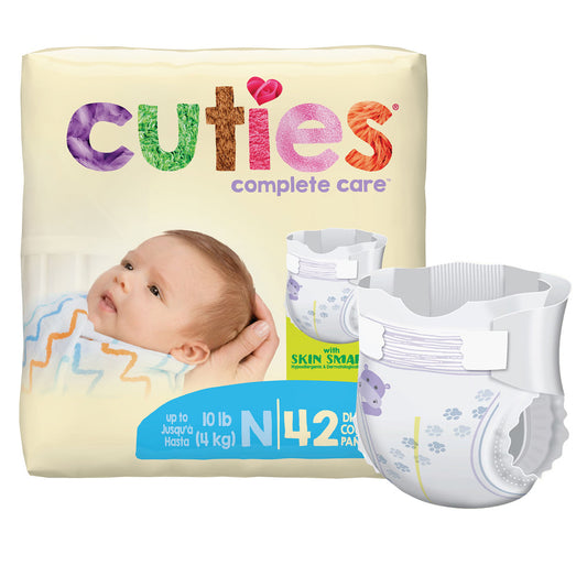 Cuties® Premium Diaper, Newborn, 4/CS