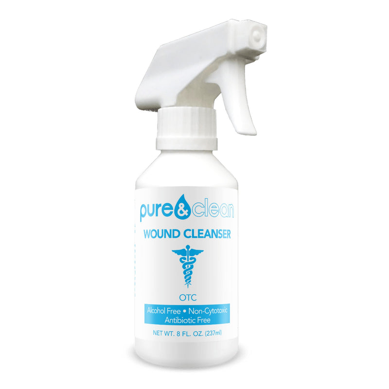PURE & CLEAN WOUND CLEANSER, 8-OUNCE PUMP BOTTLE, SOLD AS 12/BOX PURE 852421007027