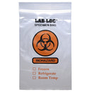 Lab-Loc® Specimen Transport Bag with Document Pouch, Zip Closure, 6 x 9 Inch, 1000/CS