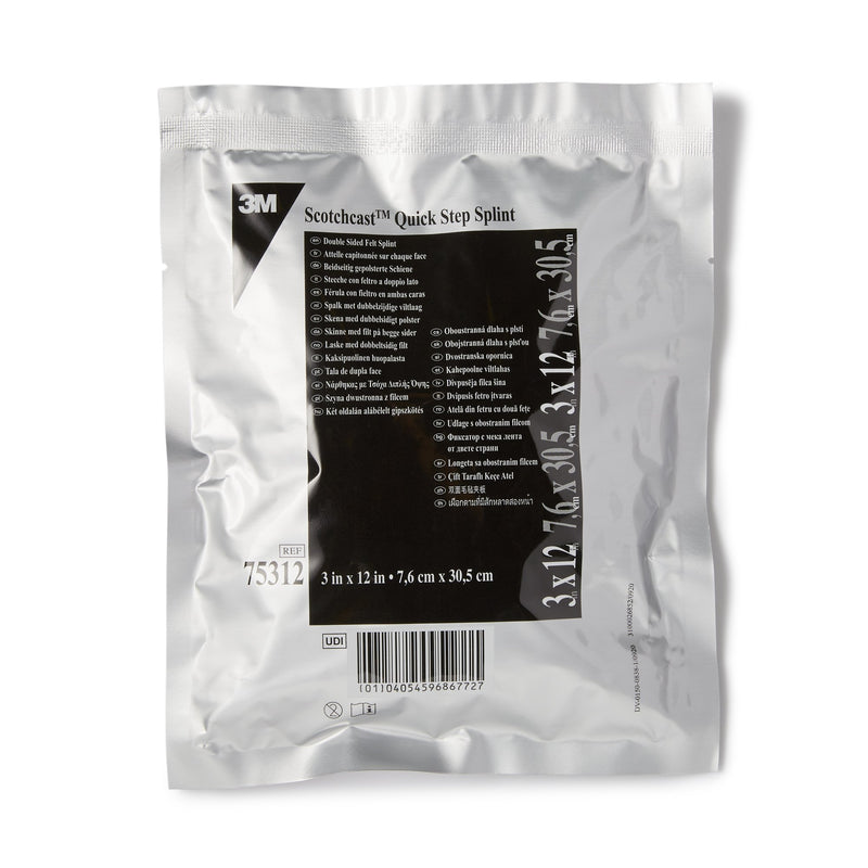 3M™ SCOTCHCAST™ QUICK STEP DOUBLE SIDED FELT PADDED SPLINT, 3 X 12 INCH, SOLD AS 10/CASE SOLVENTUM 75312
