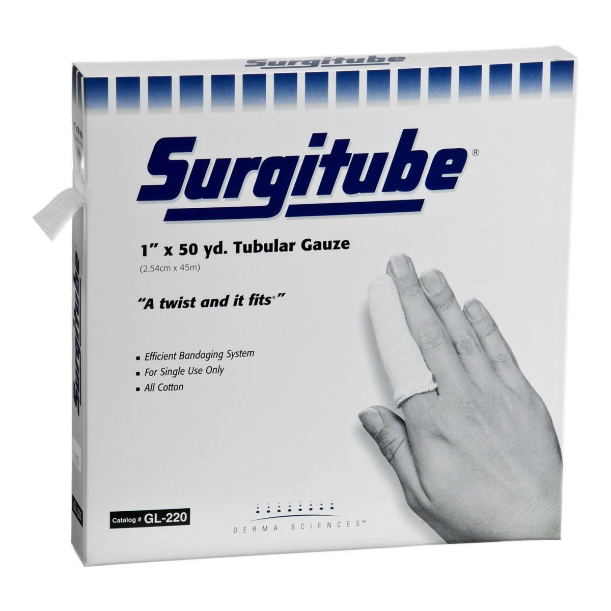 Surgitube® Tubular Retainer Dressing, Size 2, 1 Inch x 50 Yard, 1/EA