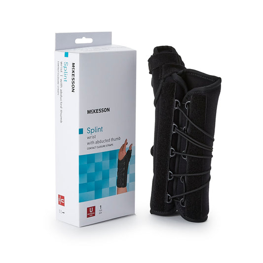 McKesson Right Wrist Splint with Abducted Thumb, One Size Fits Most, 1/EA