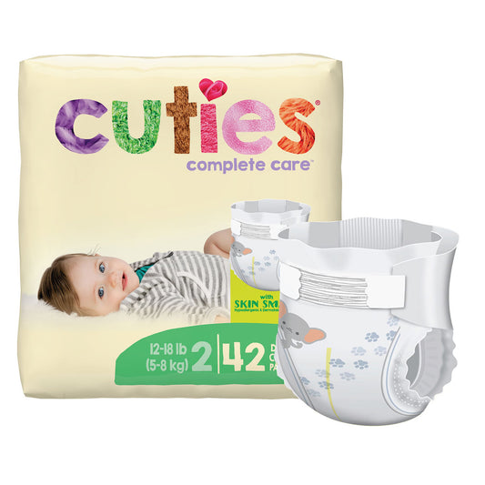 Cuties® Premium Diaper, Size 2, 4/CS