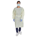 MCKESSON AAMI LEVEL 2 ISOLATION GOWN, TAPE TAB NECK STYLE, ONE SIZE FITS MOST, SOLD AS 10/BAG MCKESSON 16-L2TNWT6Y-OSFM